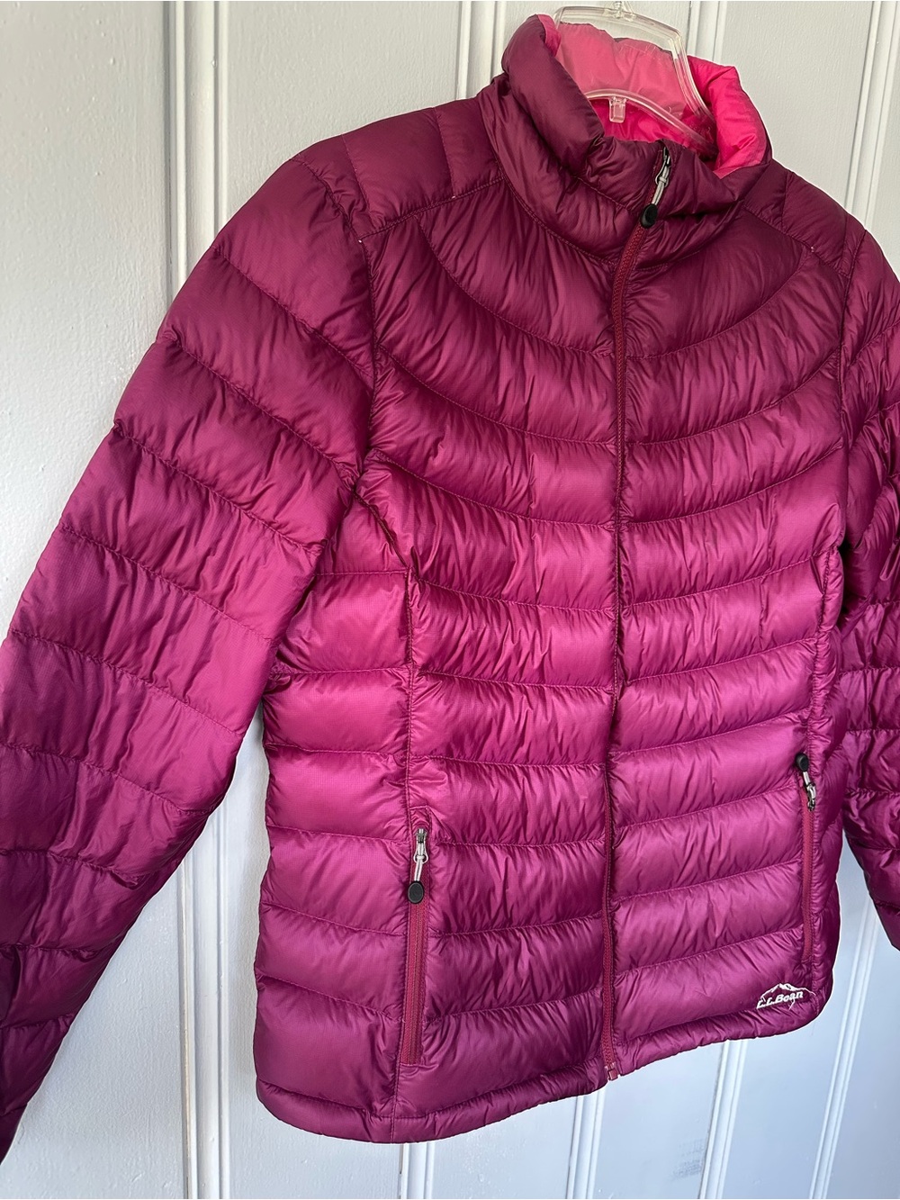 LL Bean Ultralight 850 Down Puffer Jacket Pertex Quantum Downtek Womens Large